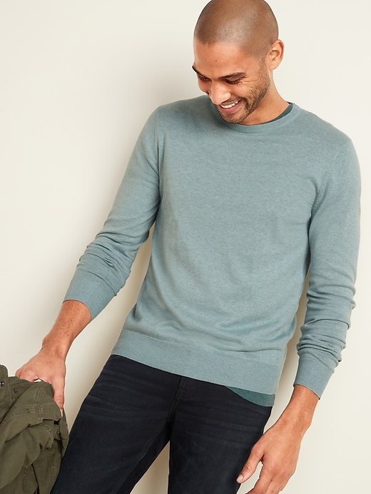 View large product image 1 of 3. Soft-Washed Crew-Neck Sweater