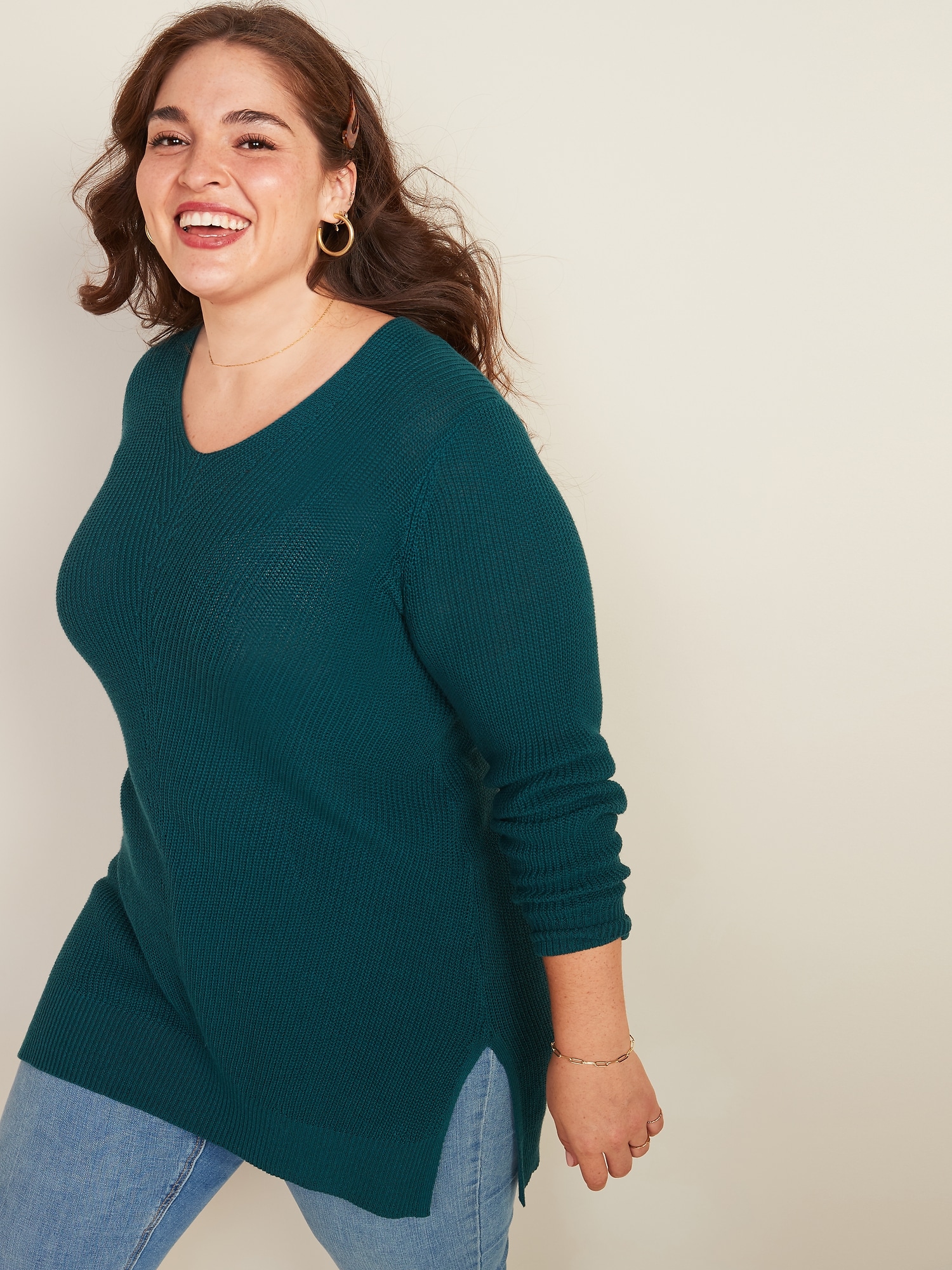 Plus size deals tunic sweater