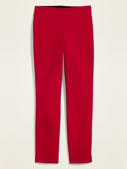Image number 2 showing, High-Waisted Twill Super Skinny Ankle Pants for Women