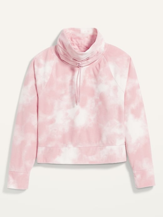 Old Navy Cropped Tie Dye Zip Up Hoodie Old Navy Go-Warm Cropped