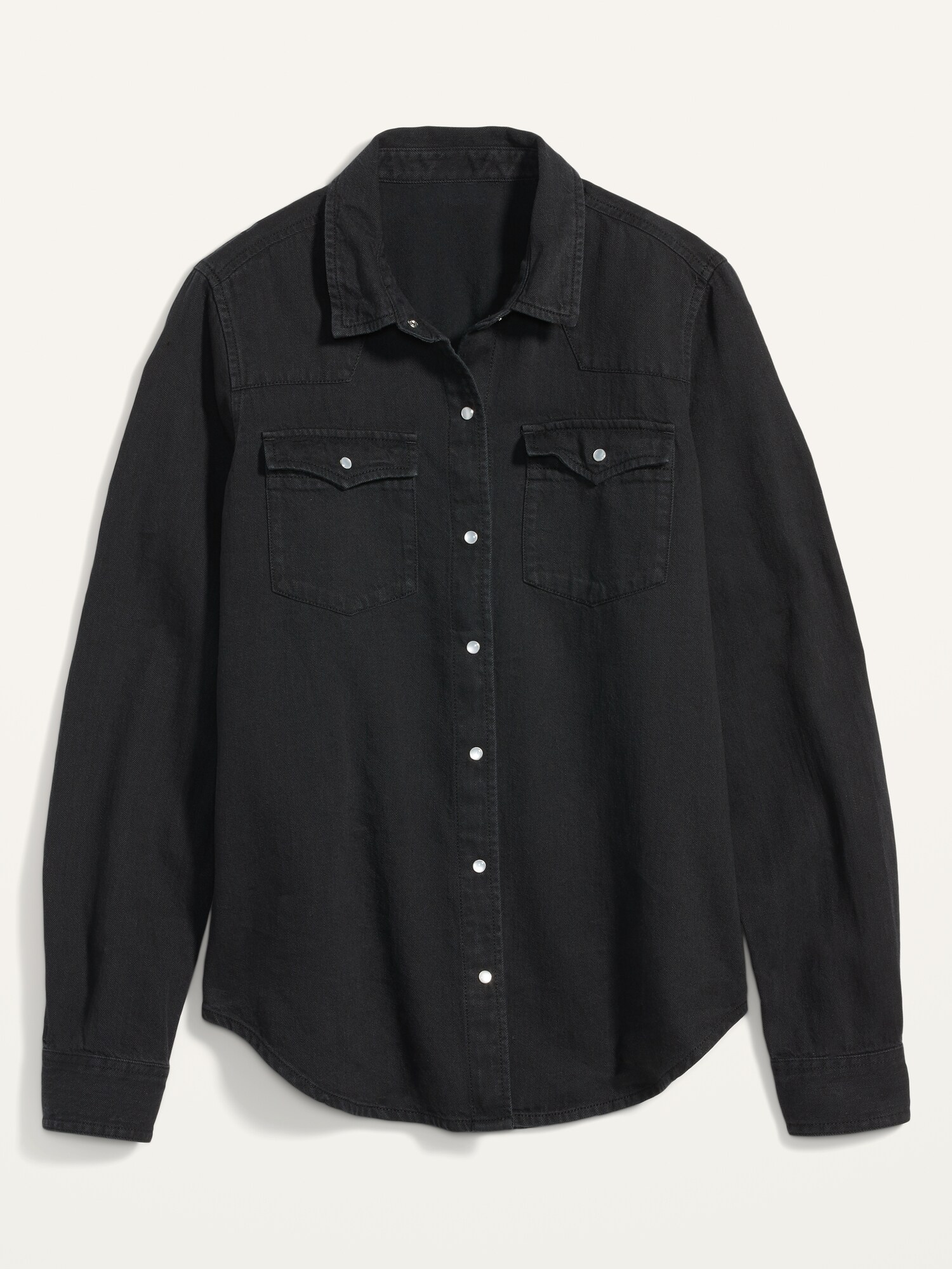 Gap black sale denim shirt