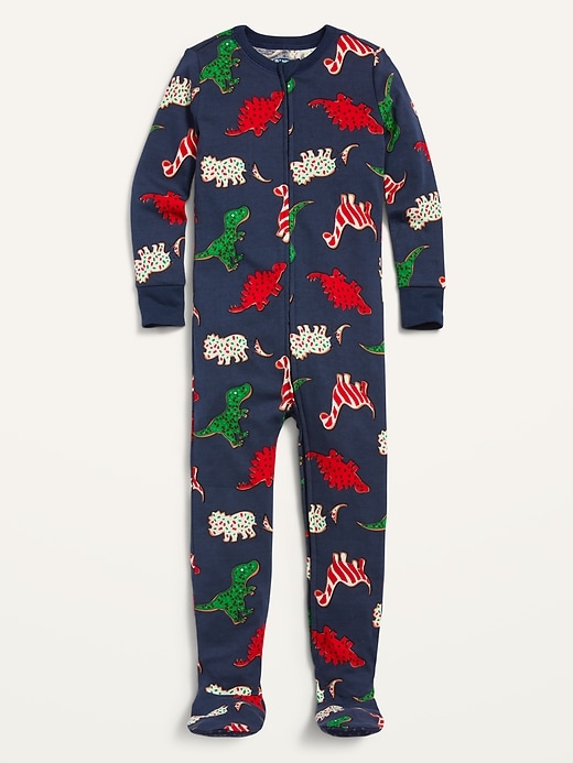 Kids christmas footie pajamas sale