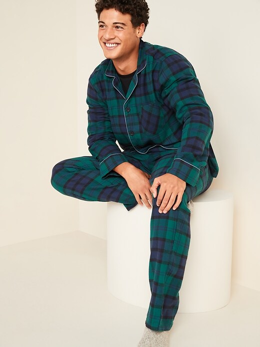 View large product image 1 of 3. Plaid Flannel Pajama Set