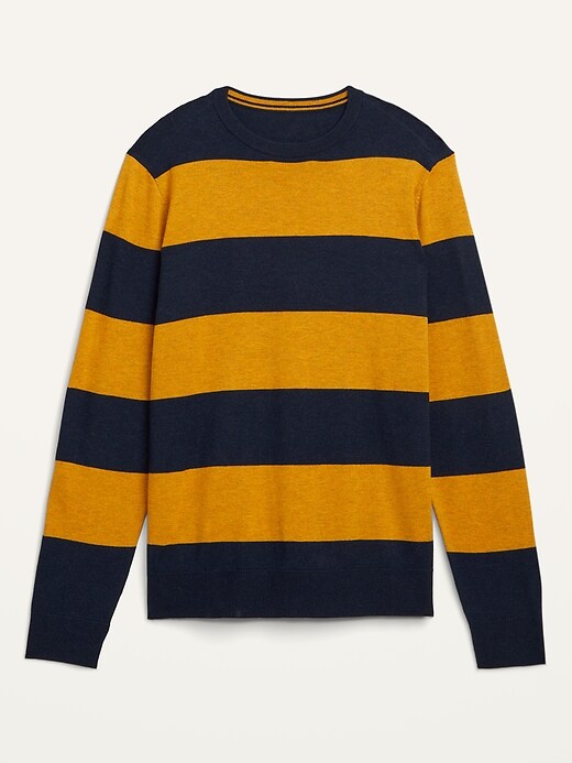 View large product image 2 of 2. Rugby-Stripe Crew-Neck Sweater