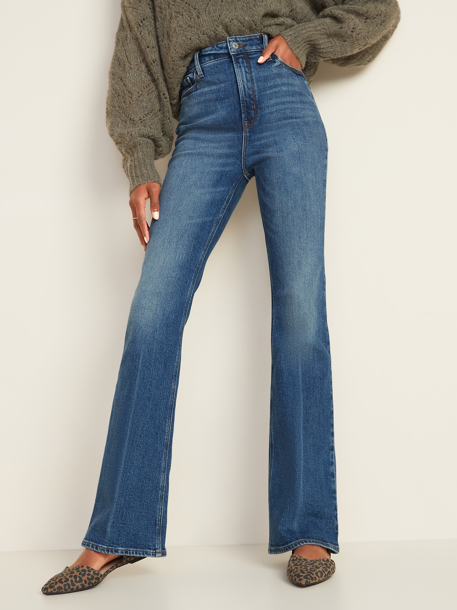 Extra High-Waisted Flare Jeans for Women | Old Navy