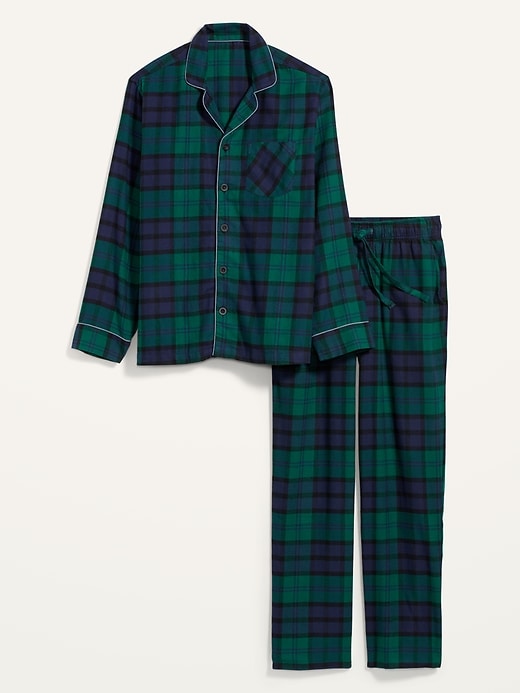 View large product image 2 of 3. Plaid Flannel Pajama Set