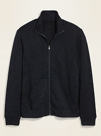 View large product image 3 of 3. Sweater-Fleece Mock-Neck Zip-Front Sweatshirt