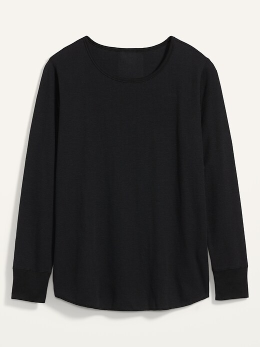 Image number 4 showing, Thermal-Knit Plus-Size Long-Sleeve Tee