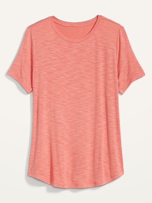 L'image numéro 4 présente T-shirt luxueux en fil flammé pour femme
