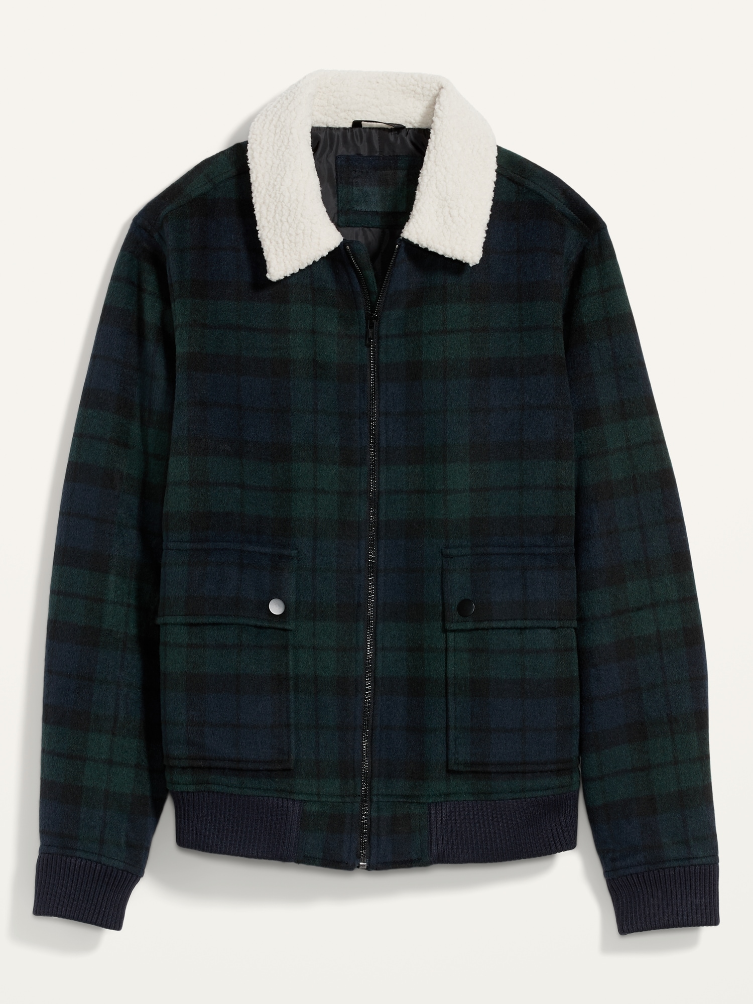 Flannel bomber hot sale jacket mens