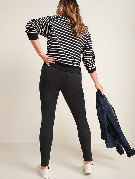 Image number 6 showing, High-Waisted Sateen Rockstar Super-Skinny Cargo Pants for Women