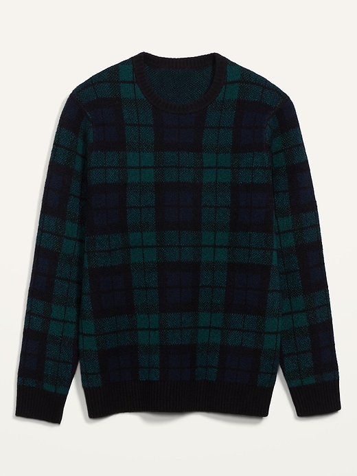 Image number 4 showing, Cozy Plaid Crew-Neck Sweater