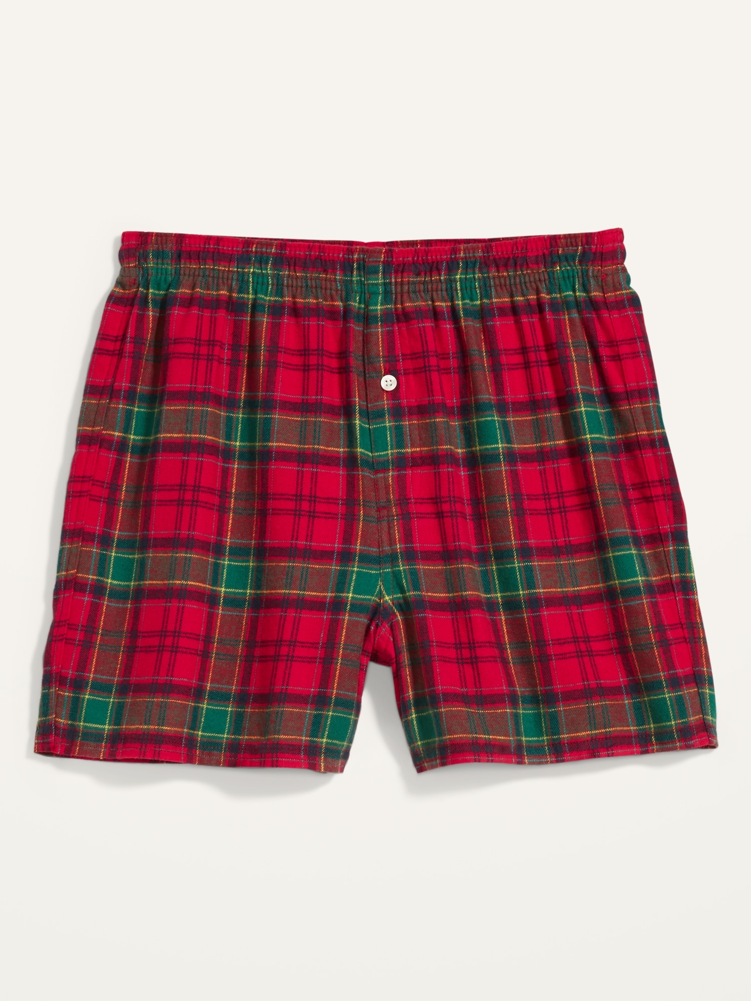 Cozy Plaid Flannel Boxer Shorts Old Navy