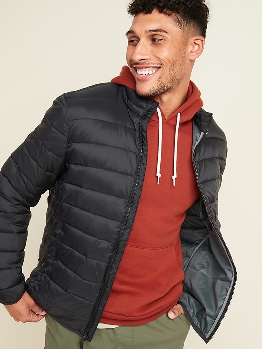 View large product image 1 of 3. Water-Resistant Narrow-Channel Puffer Jacket