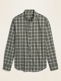 View large product image 3 of 3. Slim-Fit Built-In Flex Plaid Everyday Shirt