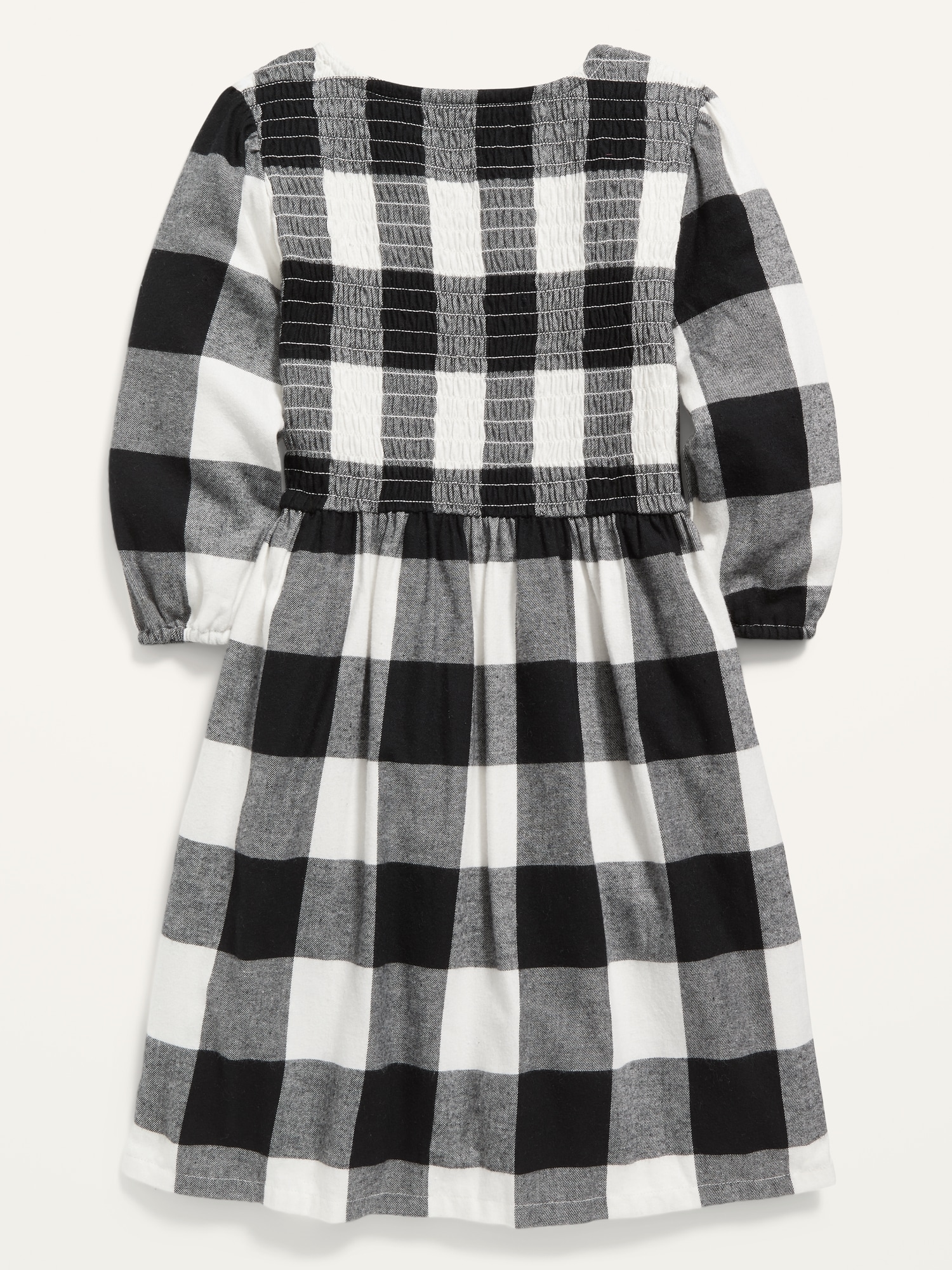 Girls black and shop white plaid dress