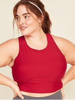 plus size longline sports bra