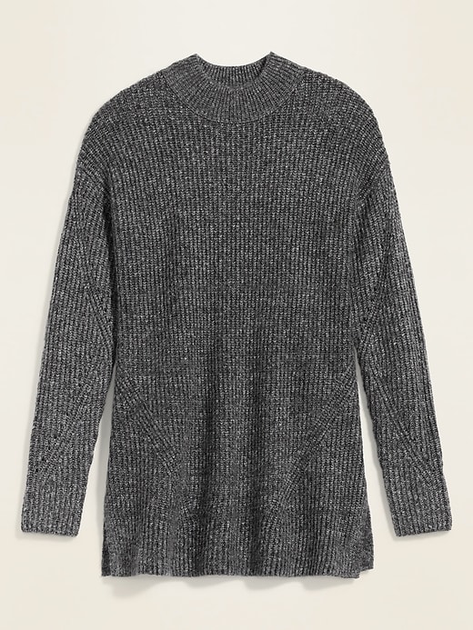 View large product image 2 of 2. Cozy Textured Tunic Sweater for Women
