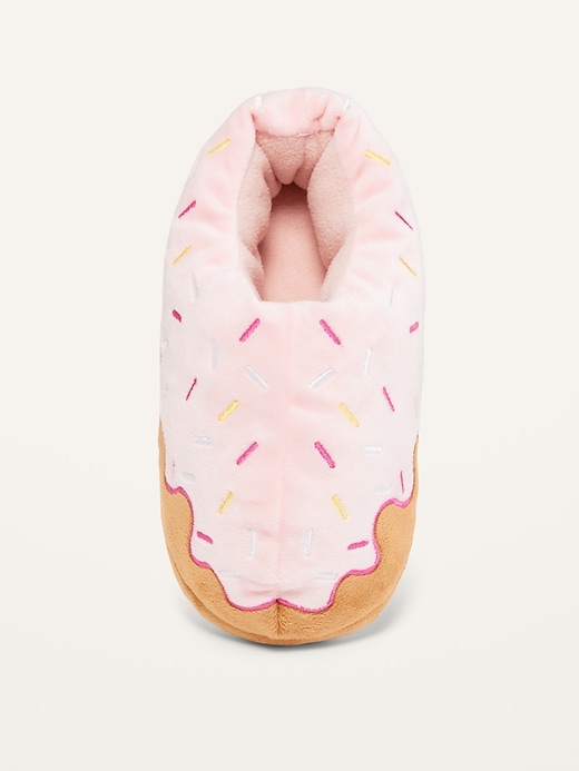 View large product image 2 of 3. Gender-Neutral Cozy Donut Slippers for Kids