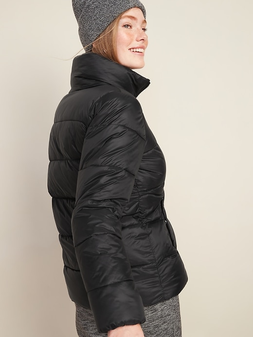 View large product image 2 of 3. Frost-Free Zip-Front Puffer Jacket for Women