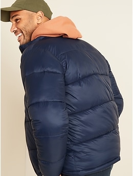 Frost-Free Zip-Front Puffer Jacket for Men