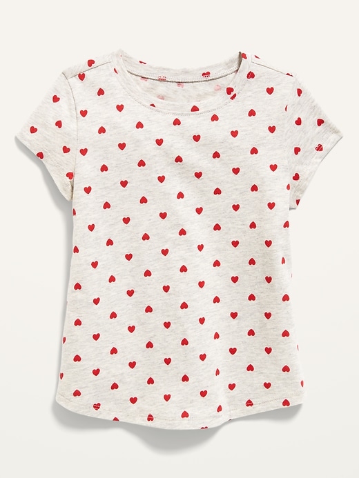 View large product image 1 of 1. Printed Short-Sleeve Jersey Tee For Toddler Girls
