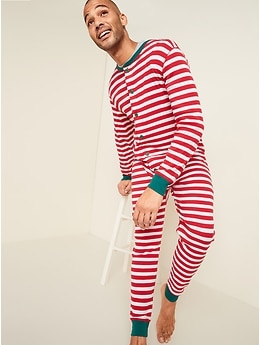 Men's waffle knit discount pajamas