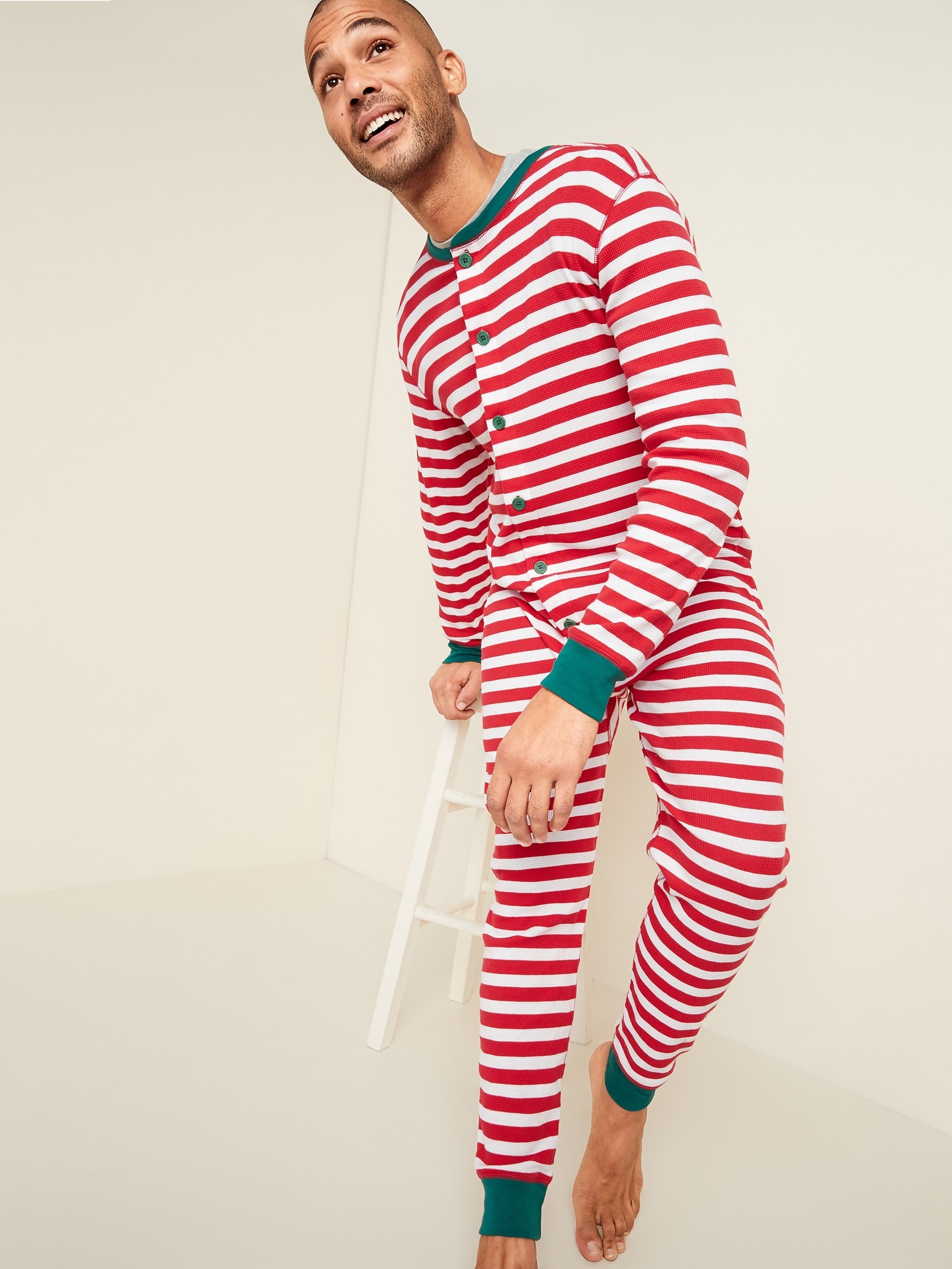 Mens Red White Stripes Pajamas, 46% OFF