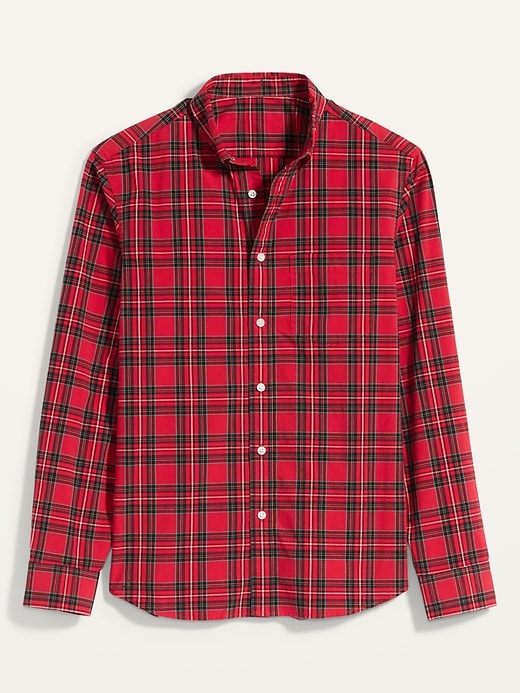 View large product image 2 of 2. Regular-Fit Built-In Flex Plaid Everyday Shirt
