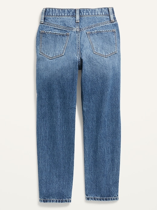 View large product image 2 of 2. POPSUGAR x Old Navy High-Waisted O.G. Straight Medium-Wash Jeans