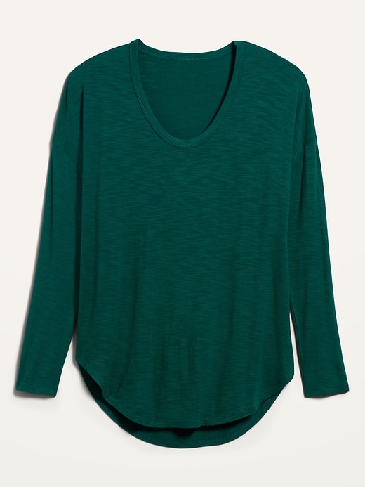 Image number 4 showing, Loose Luxe Slub-Knit Tunic Tee for Women