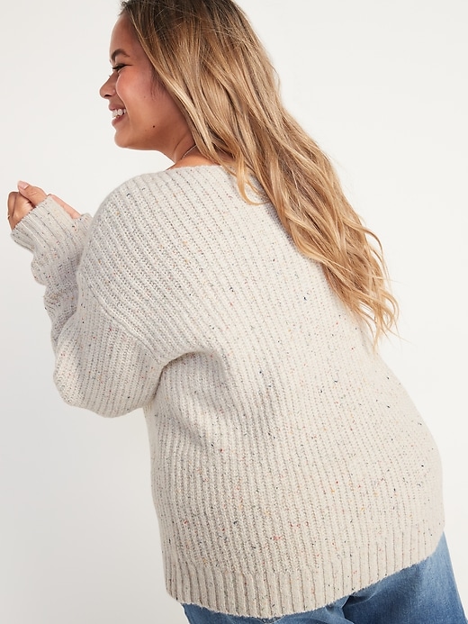 Image number 2 showing, Slouchy Cozy Boat-Neck Plus-Size Sweater