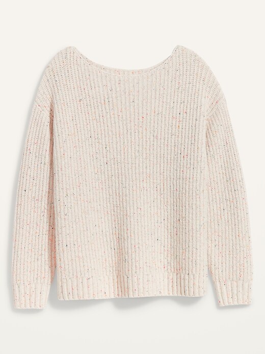 Image number 4 showing, Slouchy Cozy Boat-Neck Plus-Size Sweater