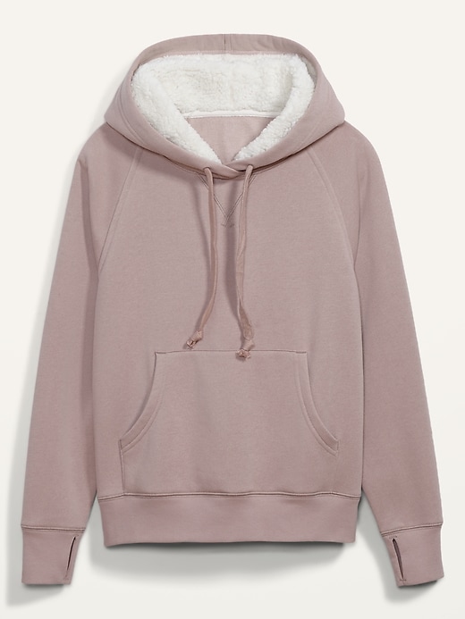 Cozy french terry pullover hoodie for wome sale