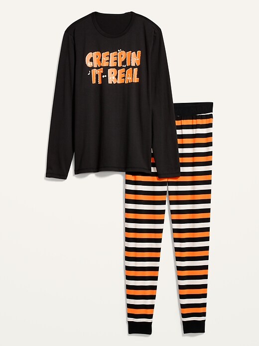 View large product image 2 of 2. Halloween Graphic Pajama Set