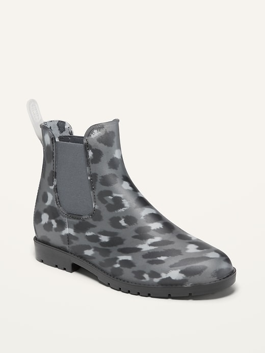 View large product image 1 of 1. Water-Repellent Pull-On Rain Boots