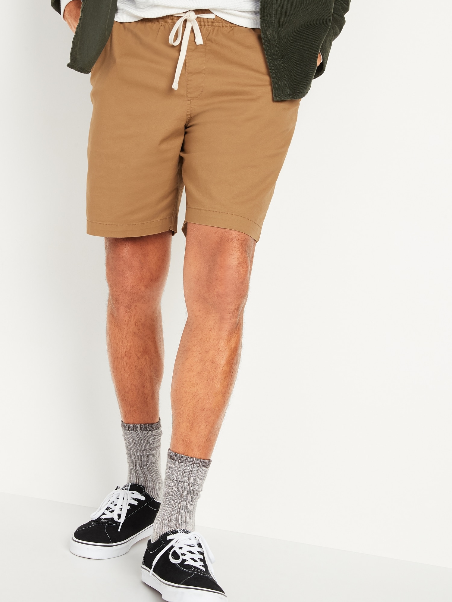 Solid Twill 9 Jogger Shorts