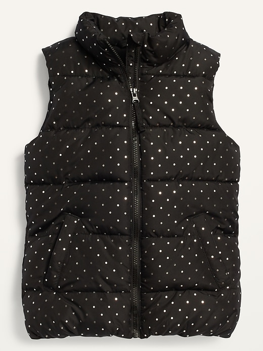 Frost Free Polka Dot Puffer Vest for Girls Old Navy