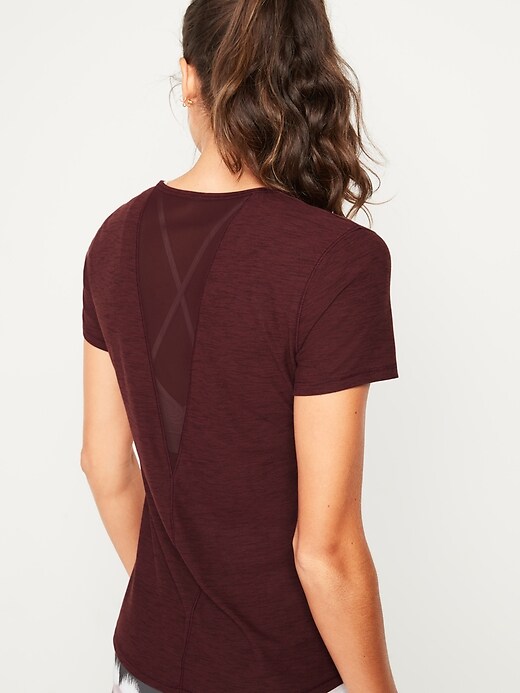 Image number 2 showing, Breathe ON Mesh-Back Performance Tee for Women