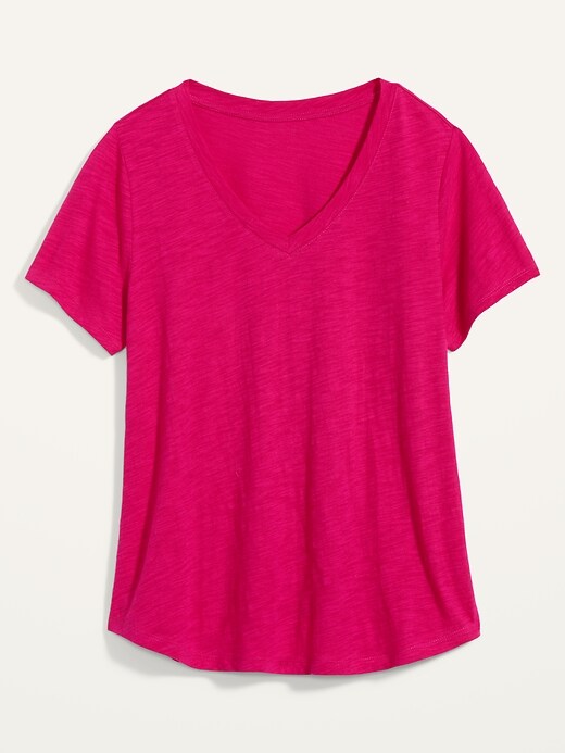 View large product image 2 of 2. EveryWear Slub-Knit V-Neck T-Shirt for Women
