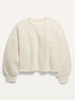 girls sherpa sweater
