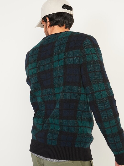 Image number 2 showing, Cozy Plaid Crew-Neck Sweater