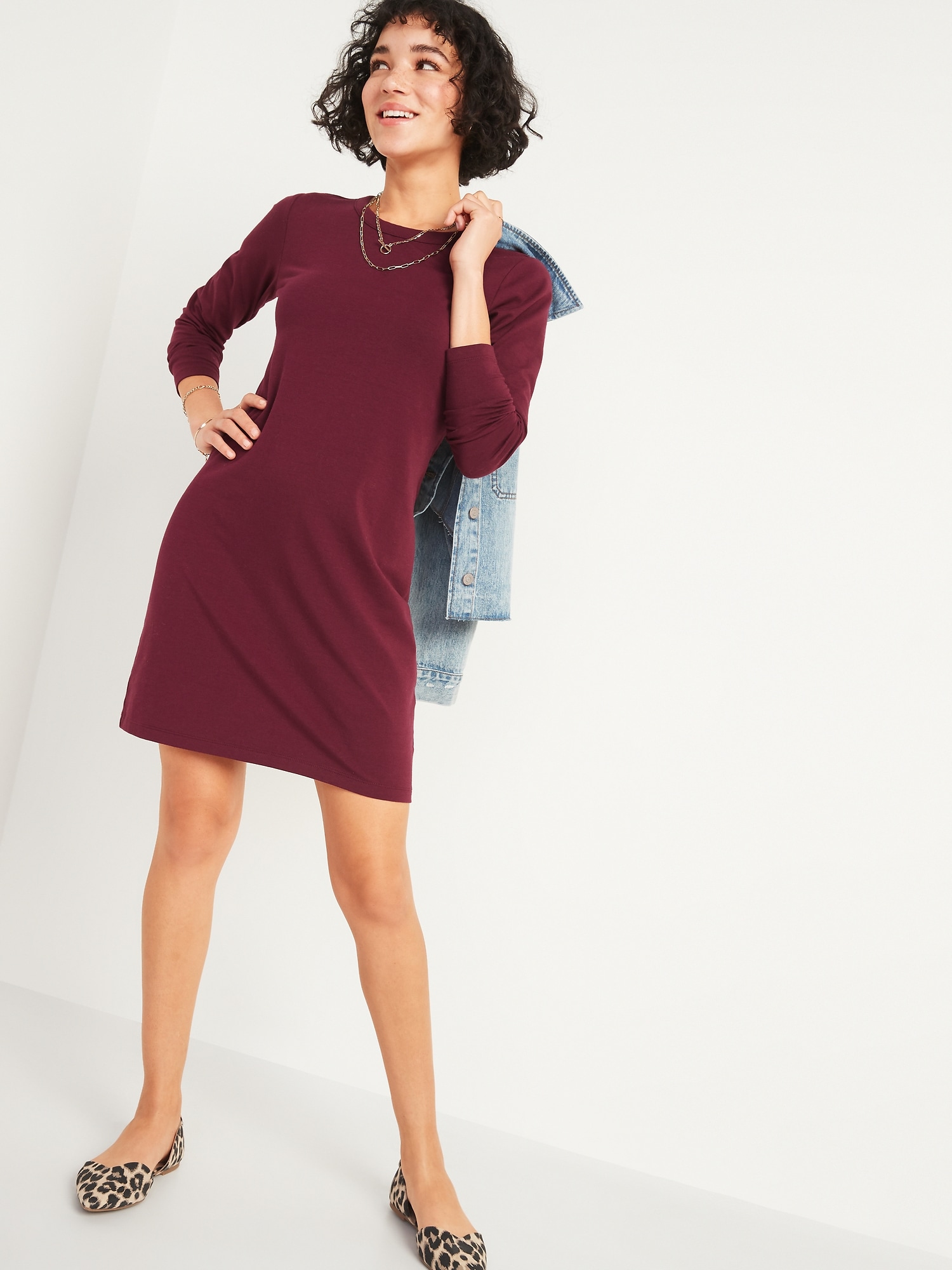 fitted t shirt dress