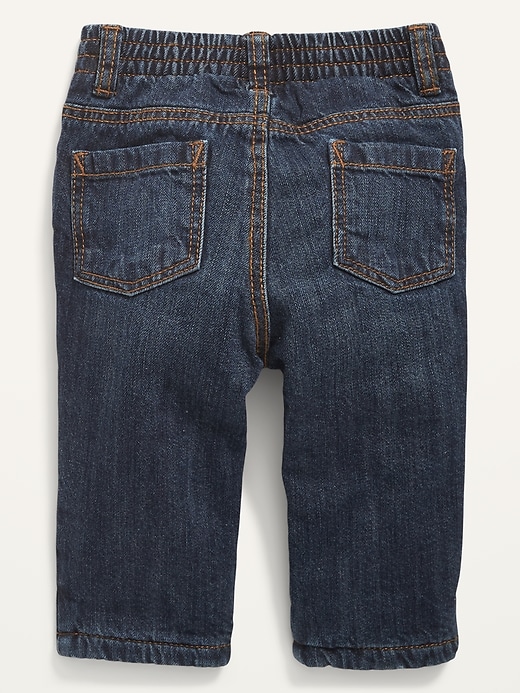 View large product image 2 of 2. Unisex Cozy-Lined Straight Jeans for Baby