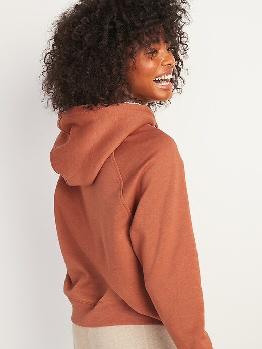 Image number 2 showing, Cozy French Terry Pullover Hoodie for Women