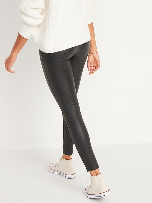 High-Waisted Stevie Faux-Leather Pants for Women