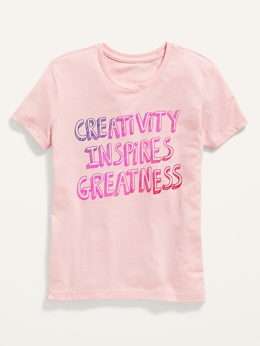 View large product image 1 of 1. Short-Sleeve Graphic Tee for Girls