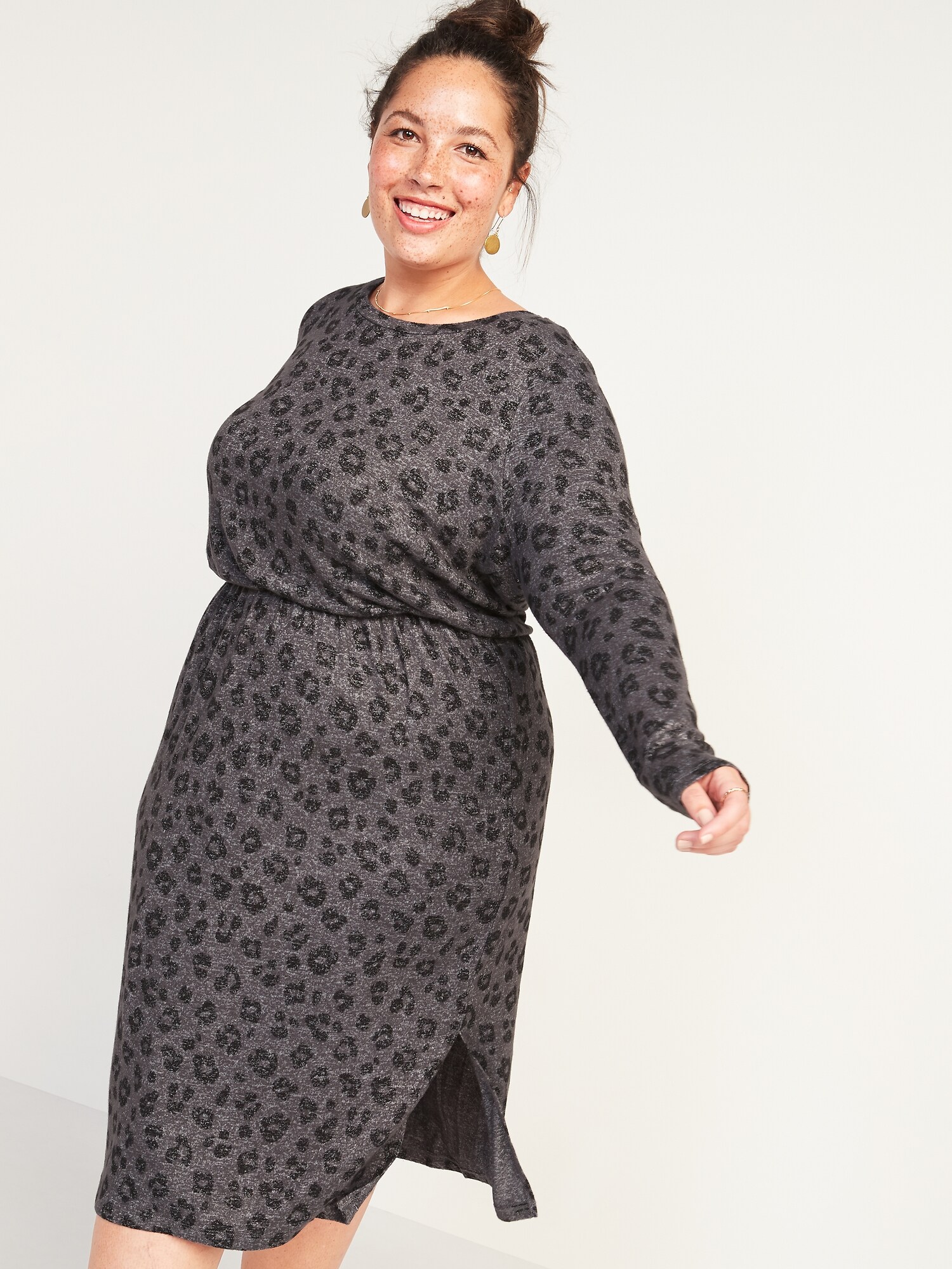 Navy midi outlet dress plus size