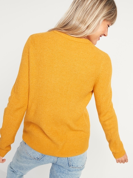 Image number 2 showing, Cozy Textured Crew-Neck Sweater for Women