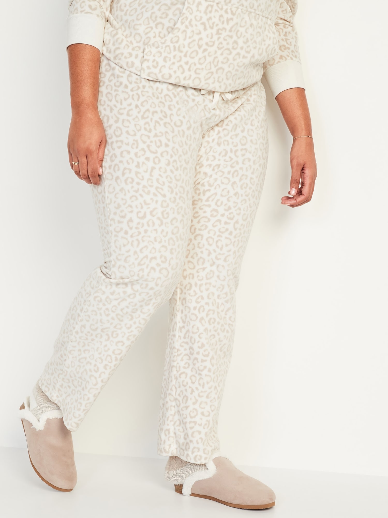 Printed Micro Performance Fleece Pajama Pants for Women
